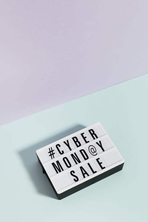 Free Cyber Monday Sale Sign Stock Photo