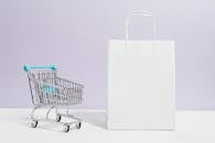 Push Cart and a White Paperbag