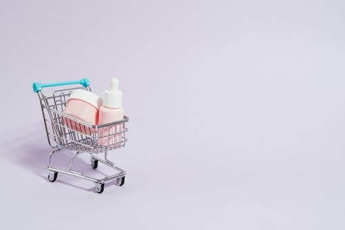 Cosmetic Products In A Cart