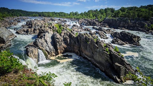 Free stock photo of falls, river, rocks