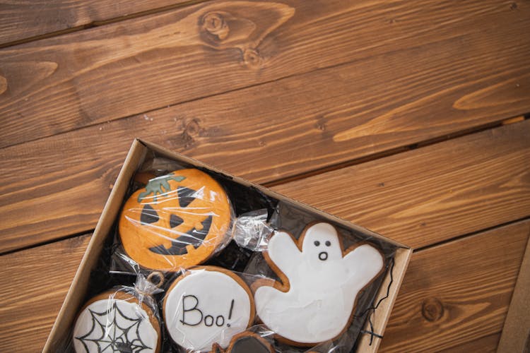 Box Of Halloween Cookies