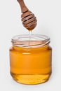Clear Glass Jar With Yellow Liquid