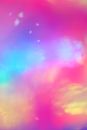 Pink and Blue Abstract Painting