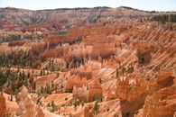 Bryce Canyon with sandy rocks in National Park of USA