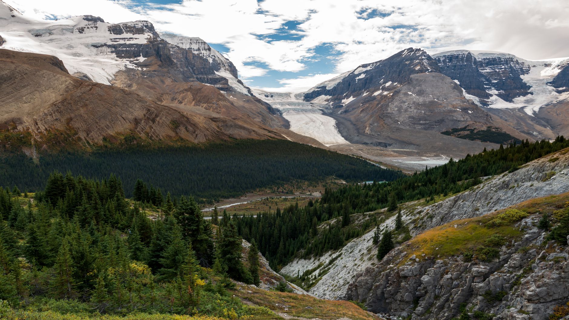 jasper national park canadian rockies icefields parkway glacier