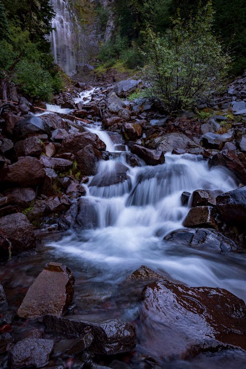 Photos gratuites de cailloux, cascade, eau qui coule