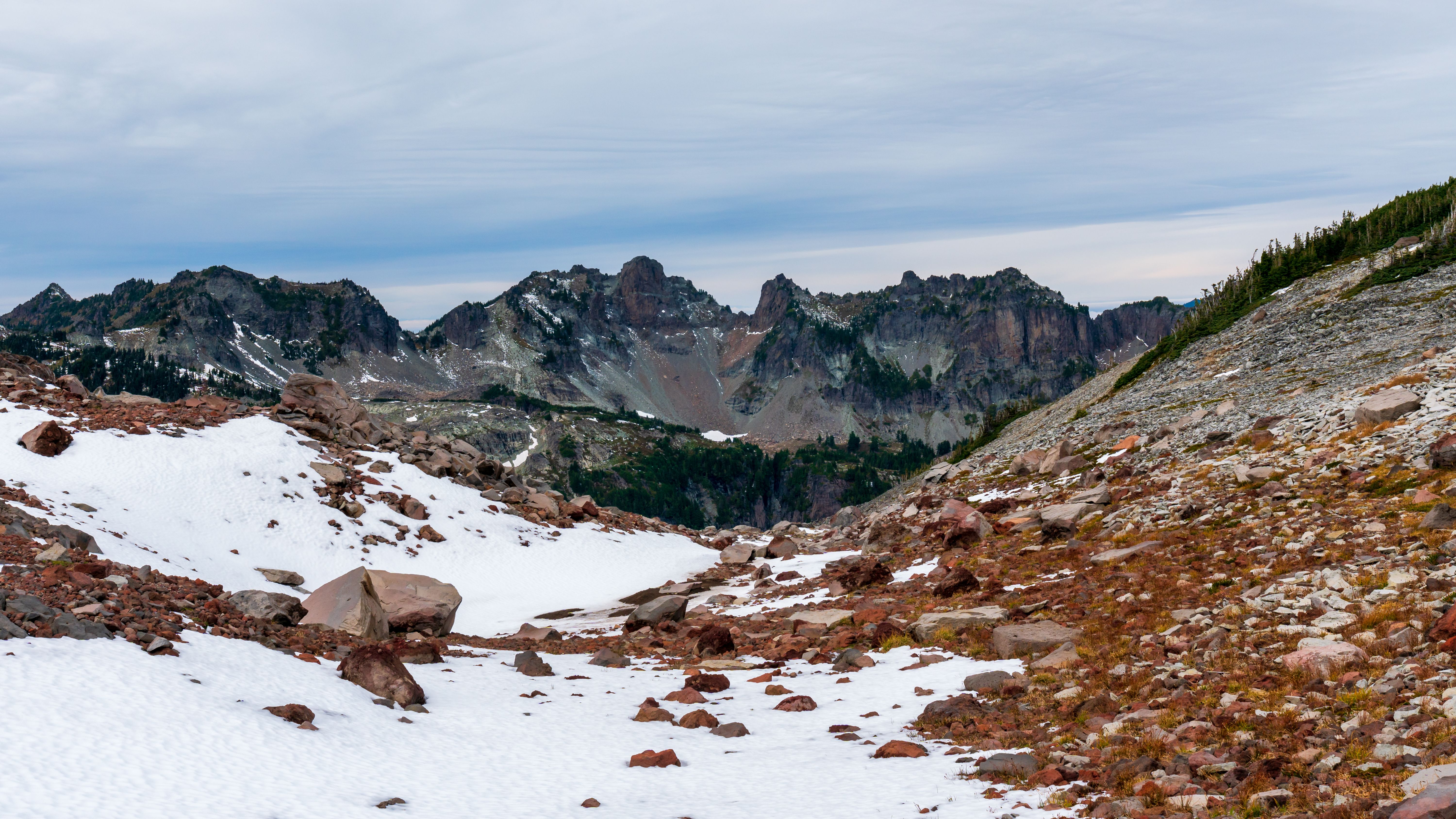 Photo of Rocky Mountain Under Cloudy Sky · Free Stock Photo