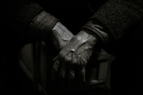 Free Grayscale Photo of Person's Hands Stock Photo