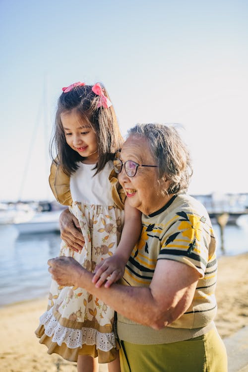 Little Girl with Her Grandma