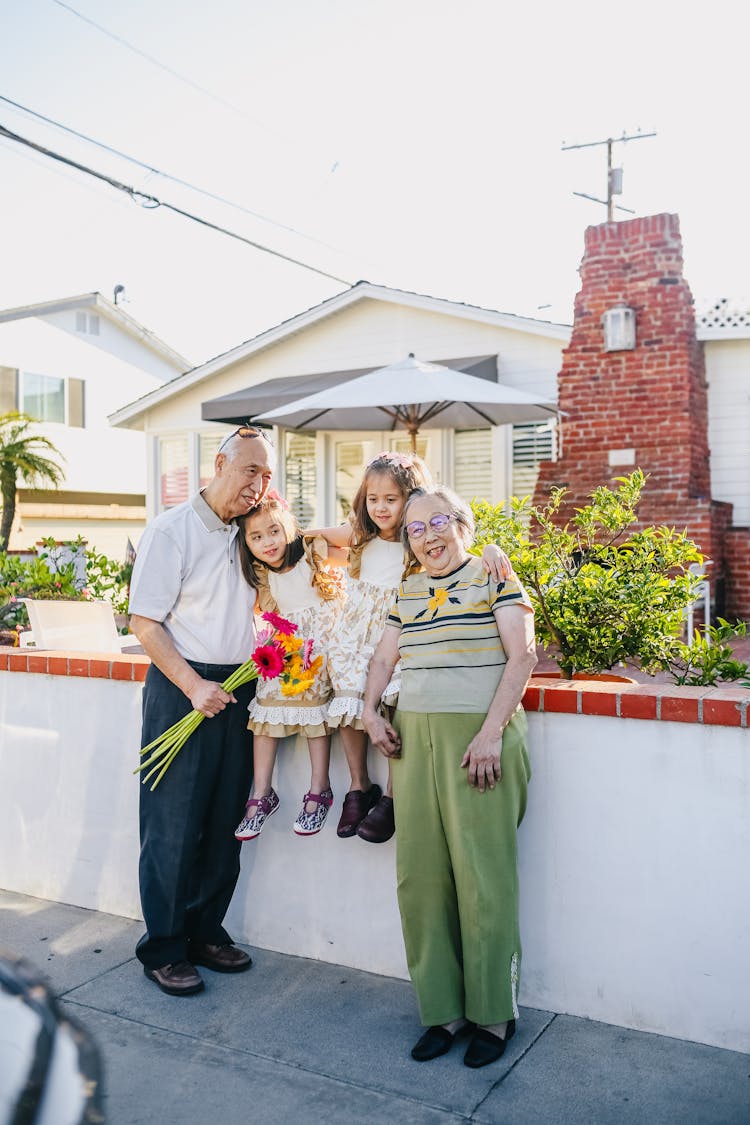 Grandparents With Their Grandchildren