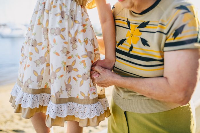 Grandmother and child shopping at a fruit market — photo by RDNE Stock project on Pexels