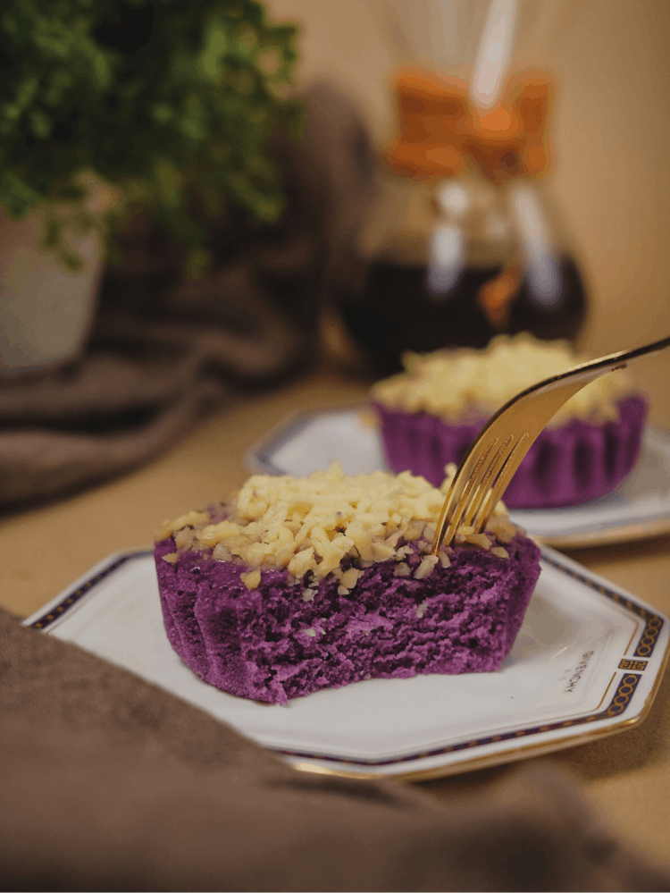 Ube Dessert With Cheese