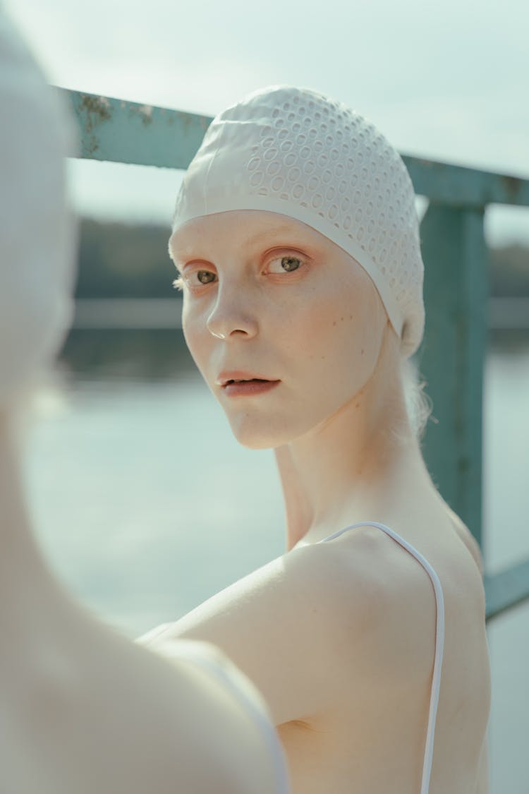 A Woman In Swimming Cap