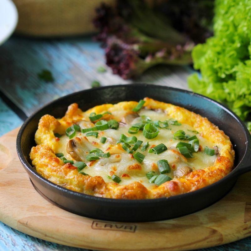 Sourdough Discard Vegetable Skillet Frittata