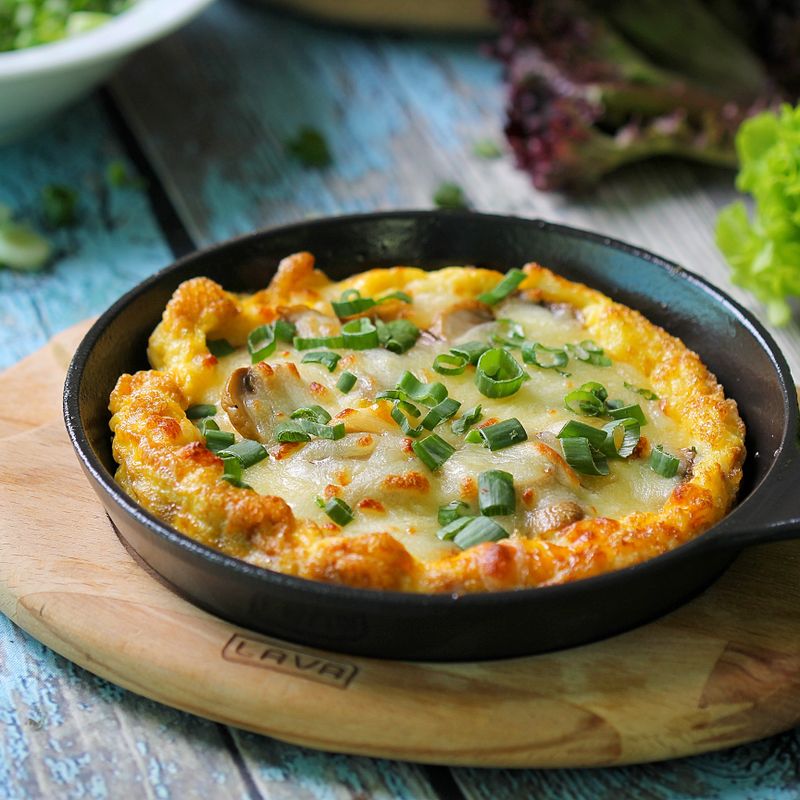 Ramadan Savory Egg Custard with Cheese and Herbs