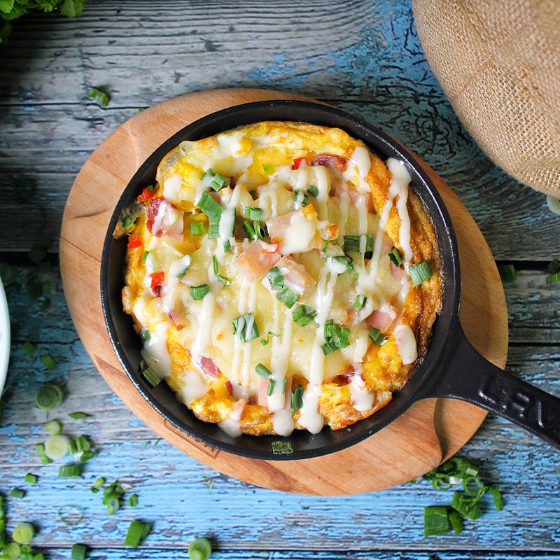 Holiday Breakfast Bake with Eggnog and Nutmeg