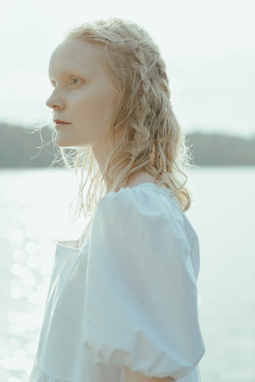 Kostenloses Stock Foto zu blond, geflochtenes haar, gesicht