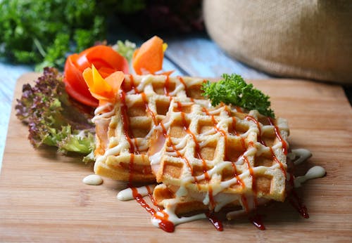 Ảnh lưu trữ miễn phí về bánh kem sữa waffle, chụp ảnh thực phẩm, hương vị