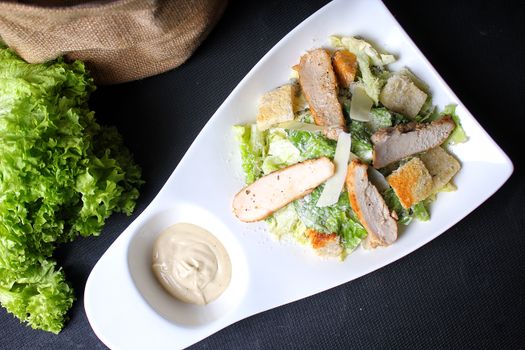 Chicken And/or Turkey Lettuce Chicken Or Turkey Caesar Garden Salad
