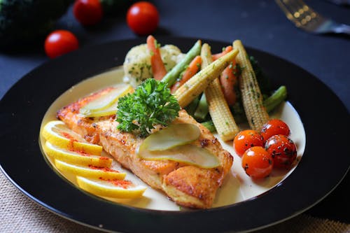 Cooked Food on White Ceramic Plate