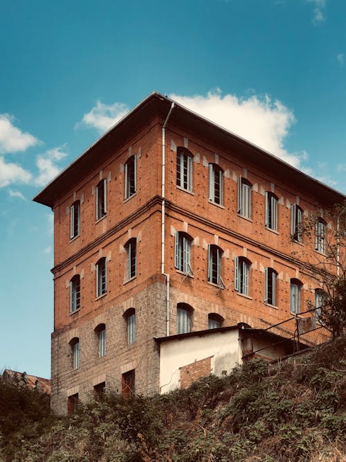 Low-Angle Shot of a Concrete Building