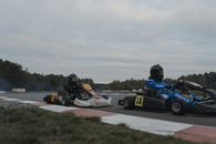 Go Kart Racers on a Racing Track