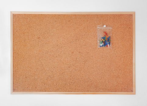 Pins on Blank Cork Board