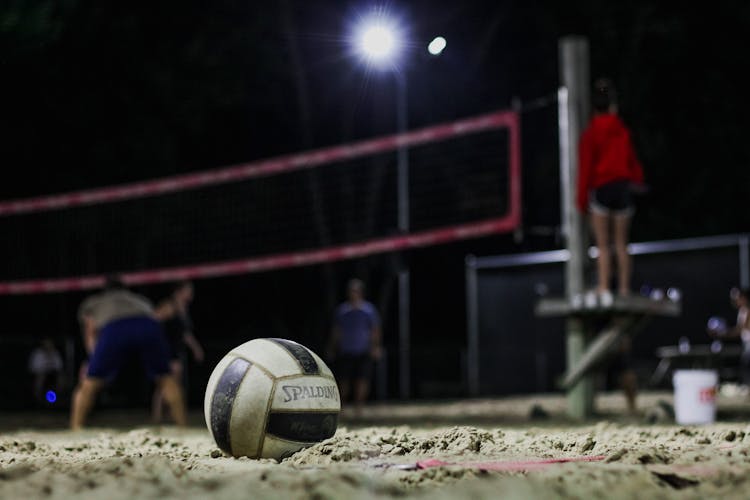 Volleyball On Sandy Sports Ground