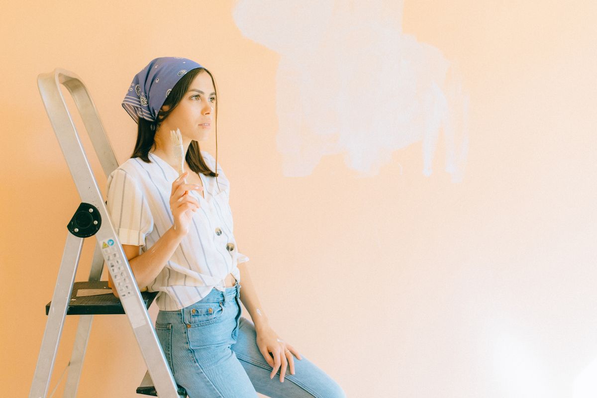 Moderne Wand-Farbverläufe: DIY-Anleitung für stylische Wandgestaltung — Variation