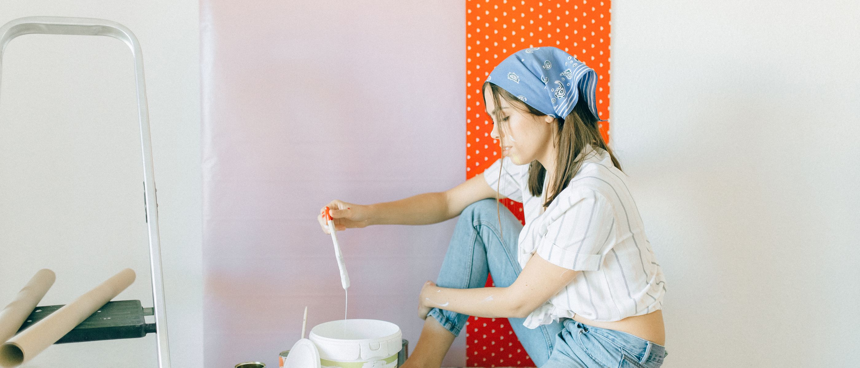 House Painting — clean edges cut in around trim and sockets