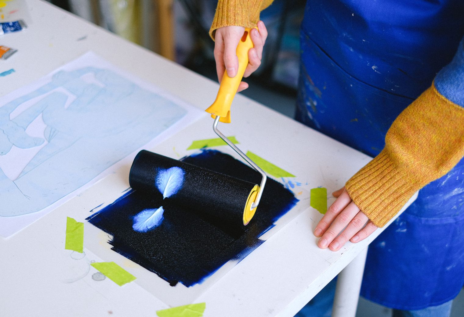 Wallpapering in Croydon — surfaces prepped and cut in by hand