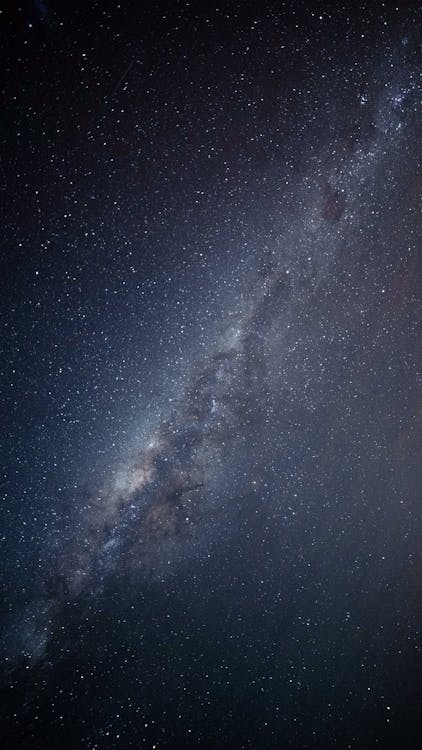 Blue starry sky in dark night