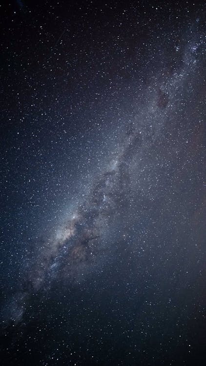 Free Blue starry sky in dark night Stock Photo