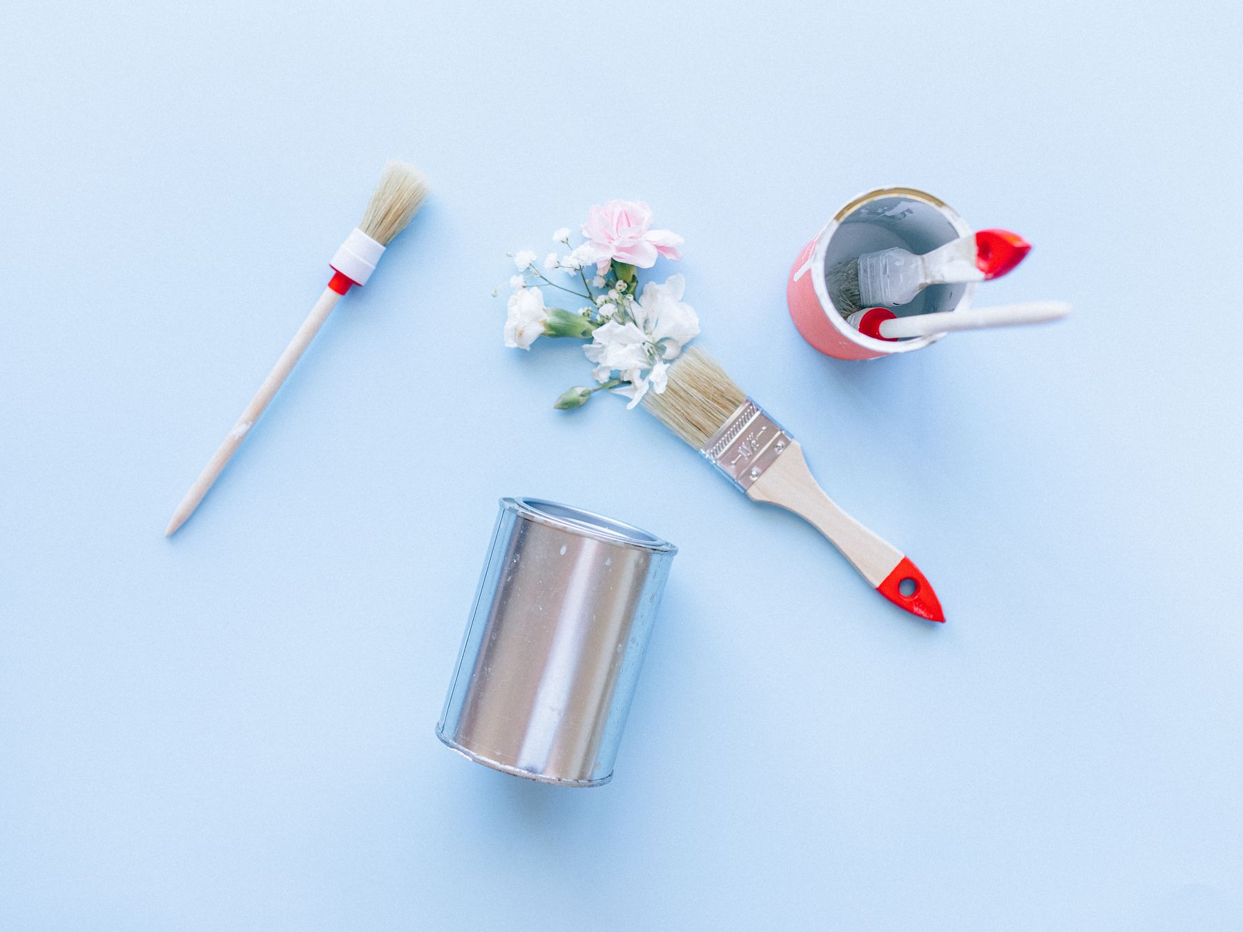Painters and Decorators in Mayfair — dust sheets down and the room fully protected