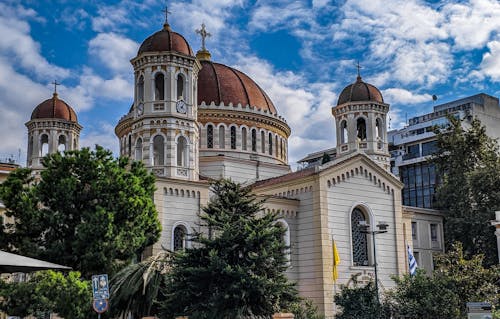 Free Saint Gregory Palamas Holy Metropolitan Church in Thessaloniki, Greece Stock Photo