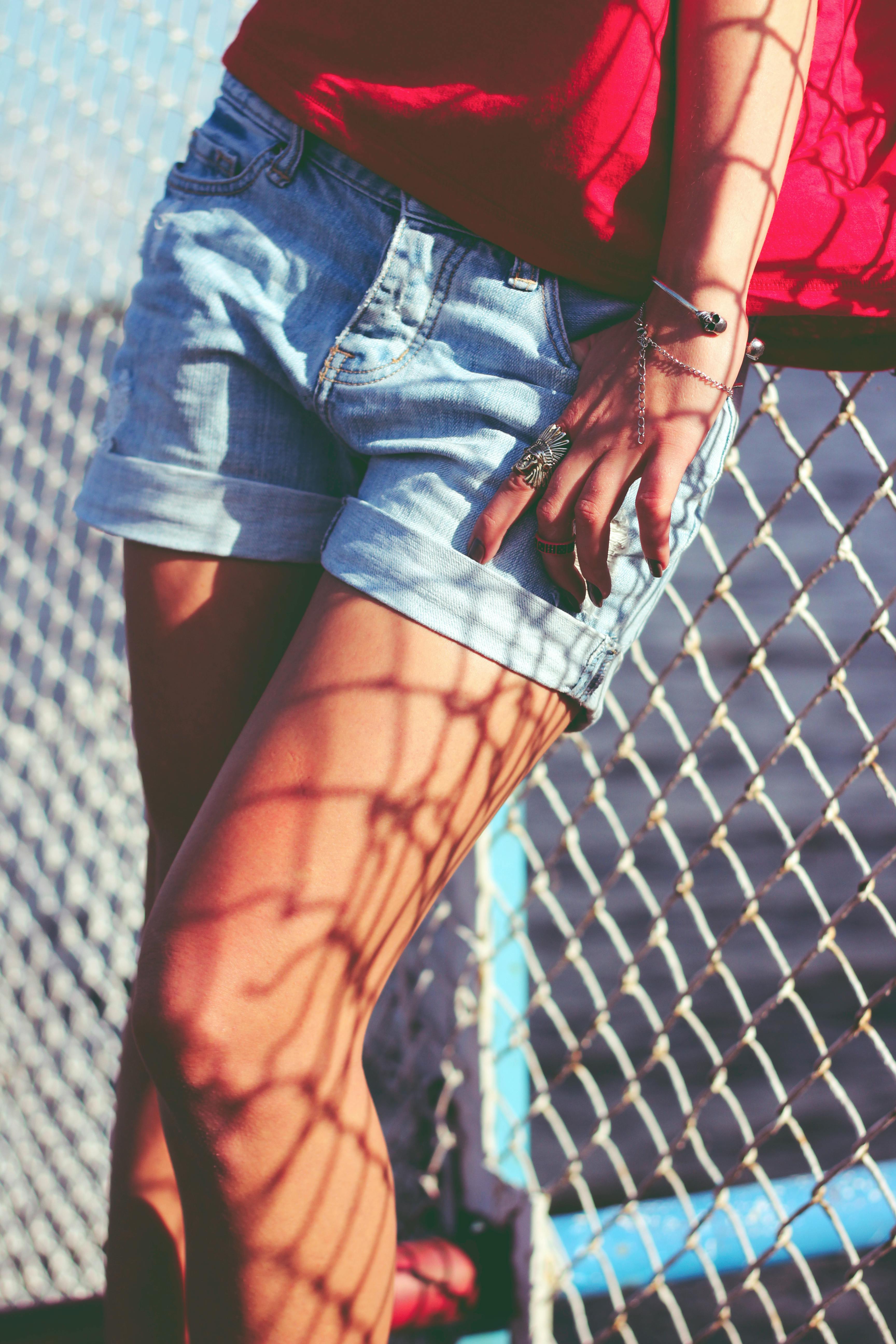 Blue Denim Shorts