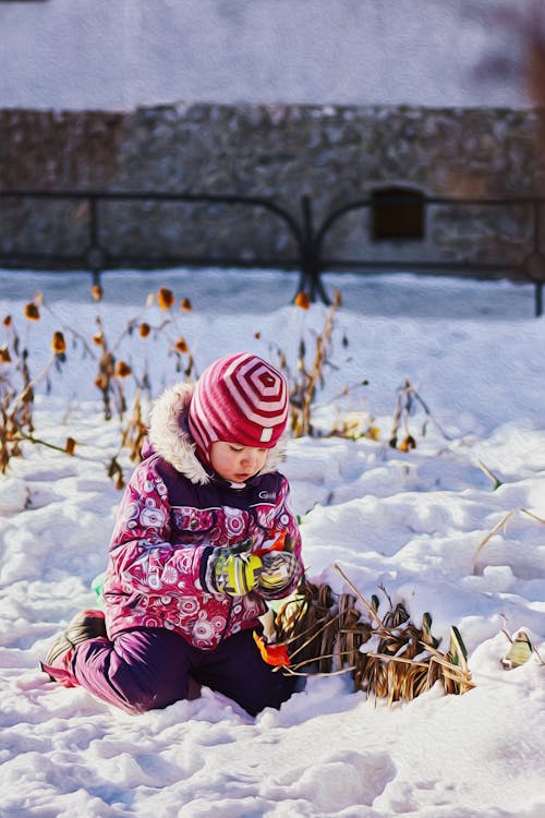 Immagine gratuita di abiti invernali, carino, divertimento