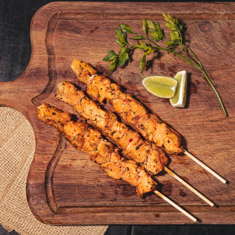 Easy Chicken and Apple Skewers