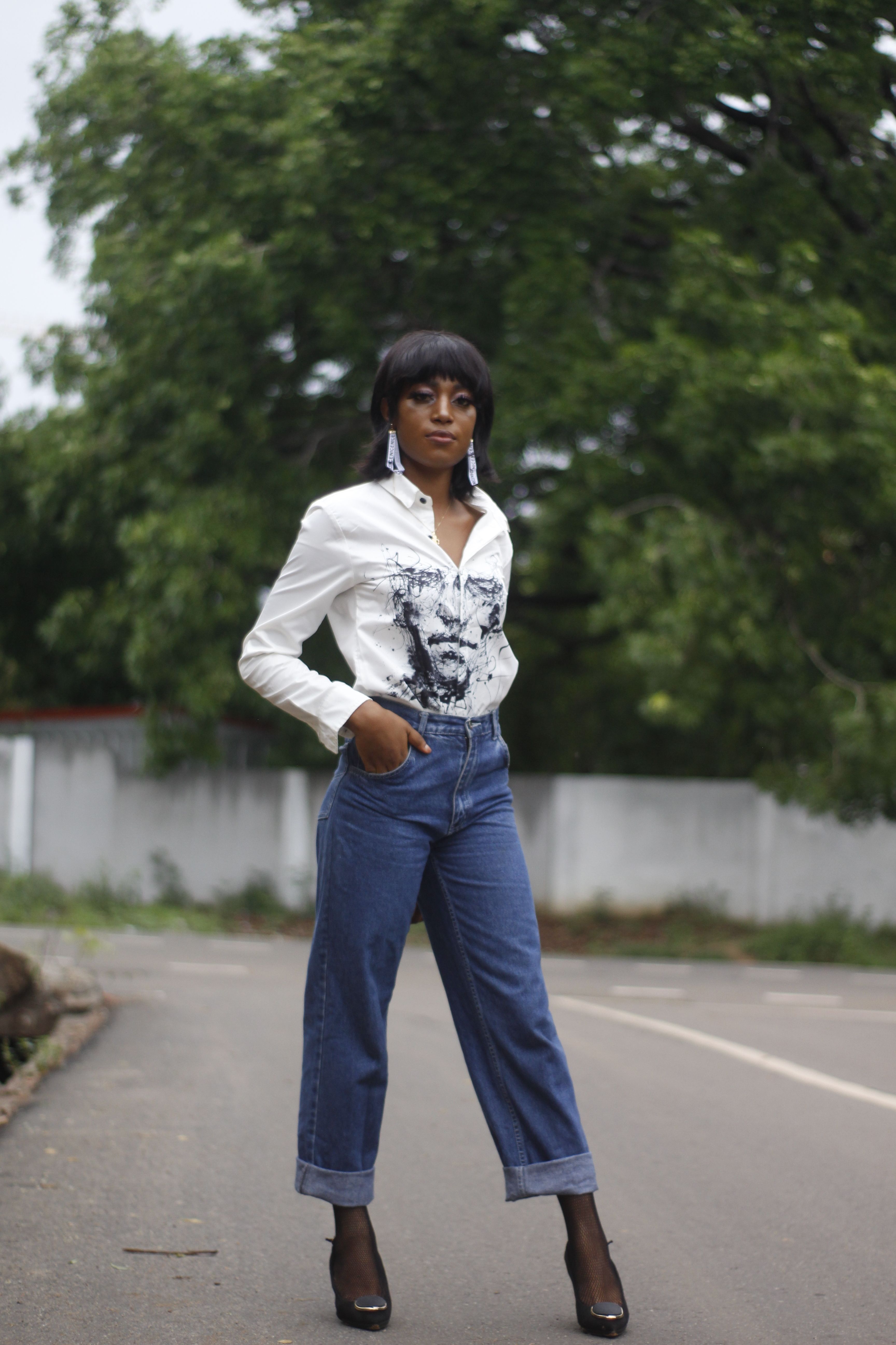 Calça Jeans Reta