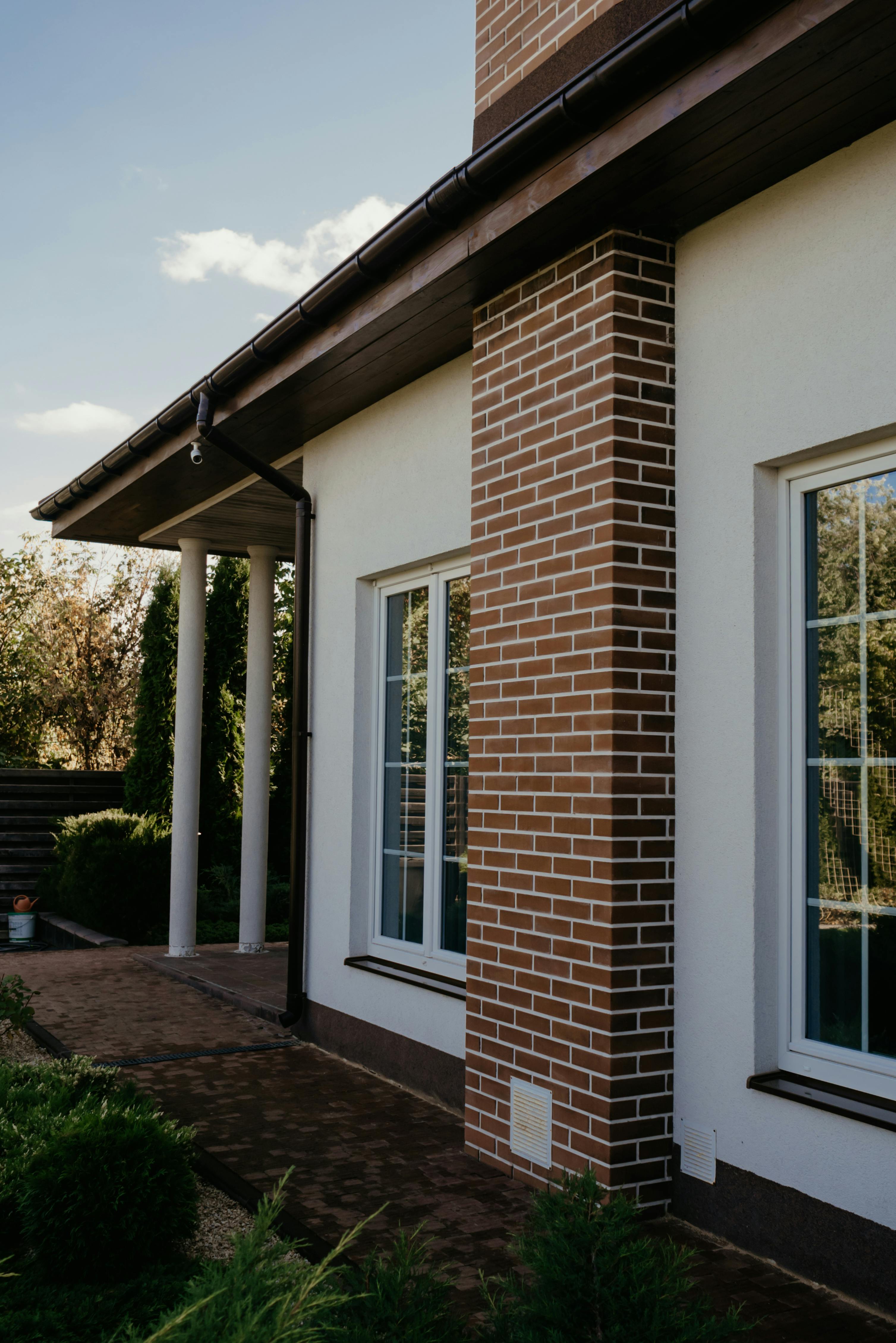 Brick Chimney Of A Contemporary House Free Stock Photo   Pexels Photo 5644337 