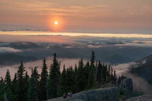 бесплатная Бесплатное стоковое фото с вечер, гора, закат Стоковое фото