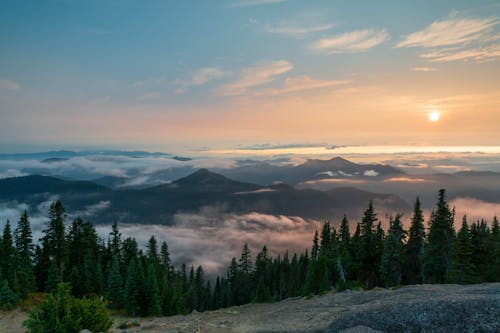 Scenic Mountain Landscape at Sunrise