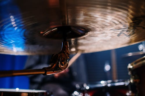 Close-Up Shot of a Cymbal 