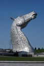 A Horse Head Sculpture Under the Blue Sky