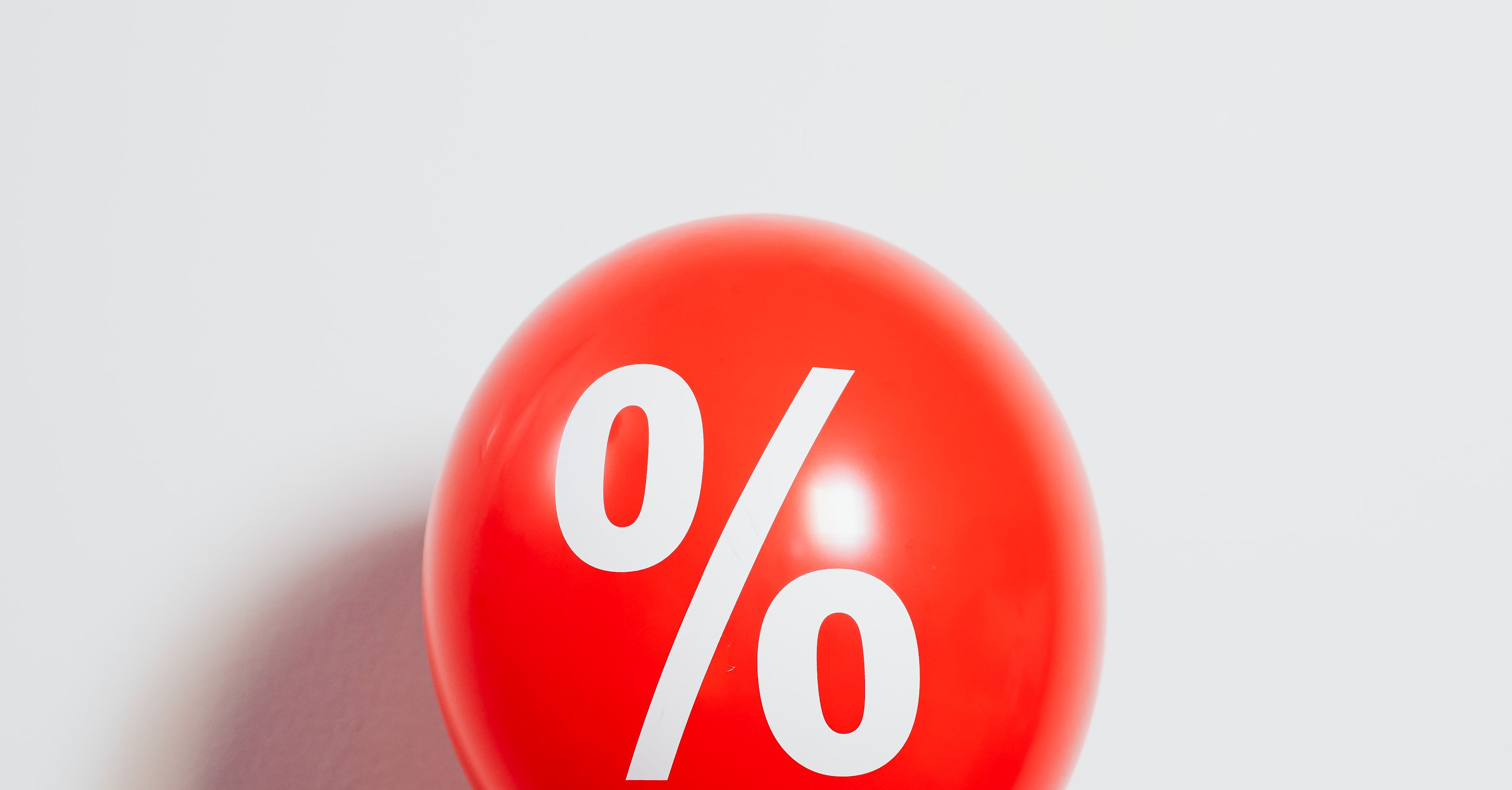 Balon ze znakiem procentu