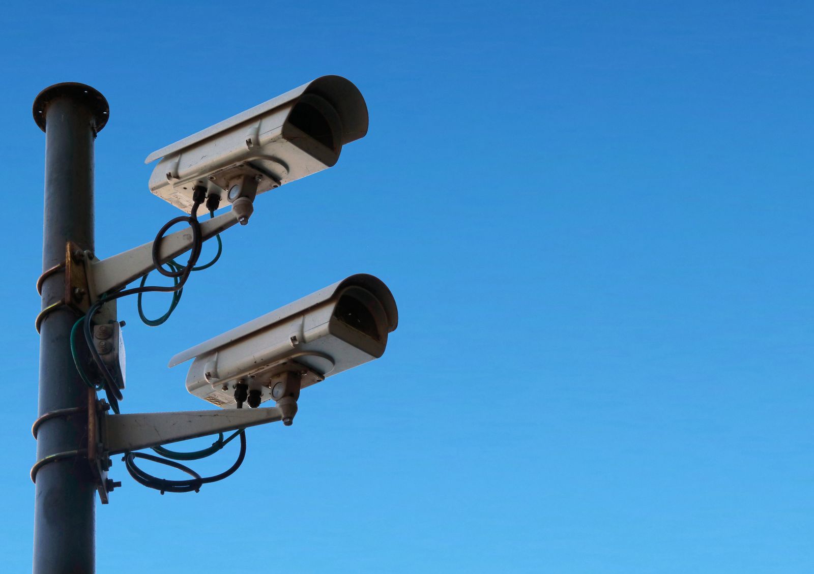 Sensors mounted on a pole
