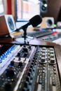Black and Gray Audio Mixer
