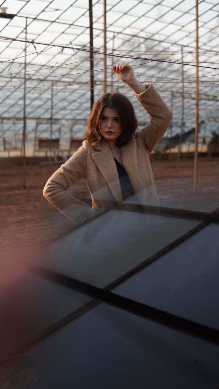 Editorial portrait, warm evening light
