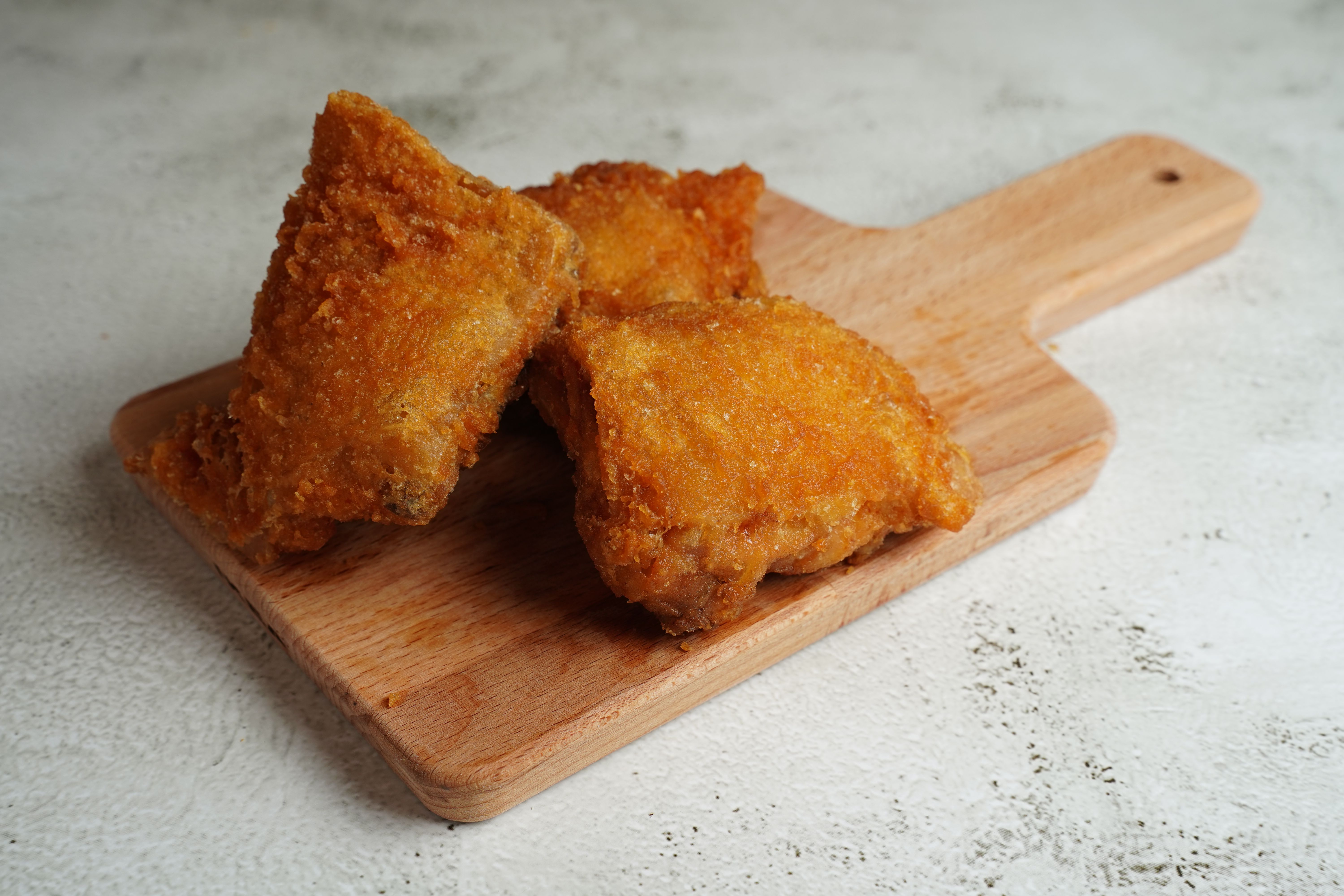 Brown-Sugar Fried Chicken with Roasted Vegetables