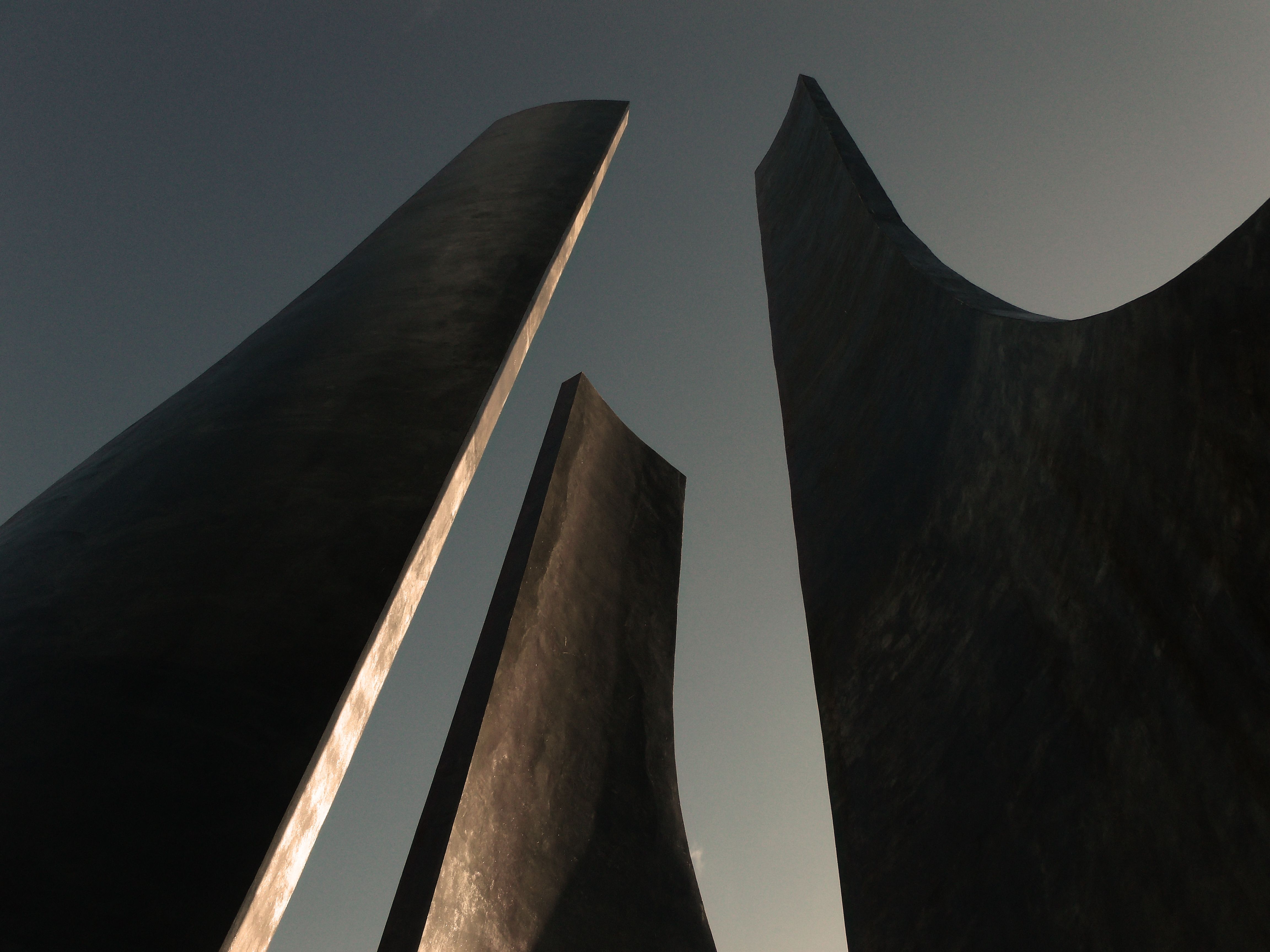Richard Serra's 'East-West/West-East' sculpture in the Zekreet Peninsula desert of Qatar